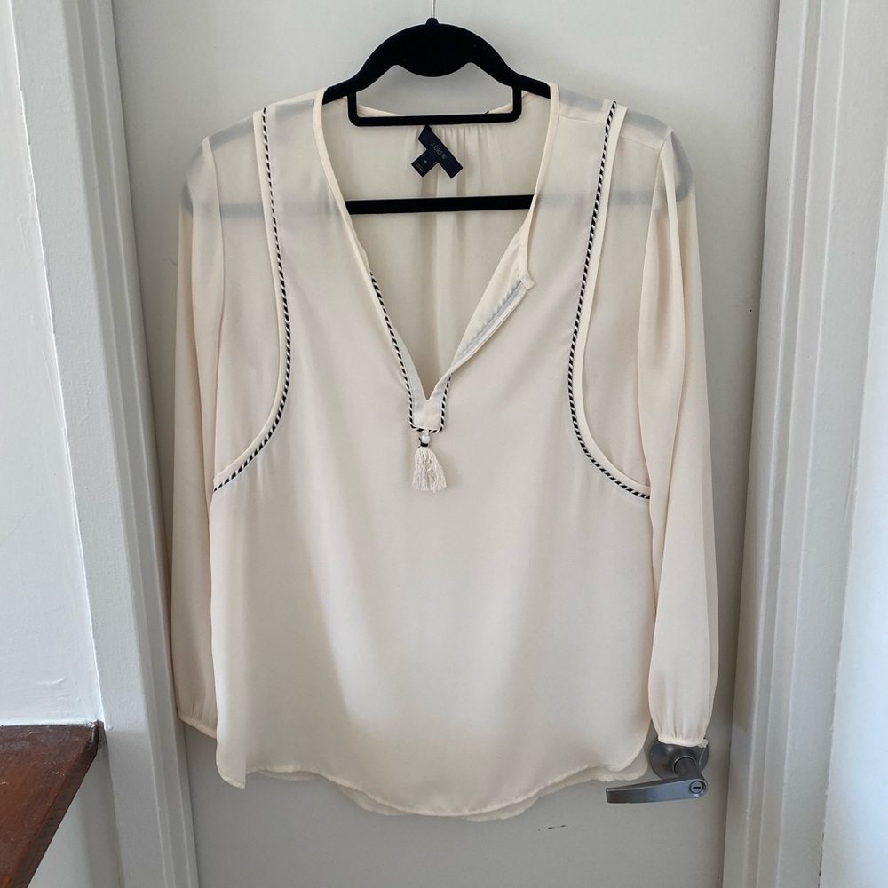 JCrew Cream Blouse